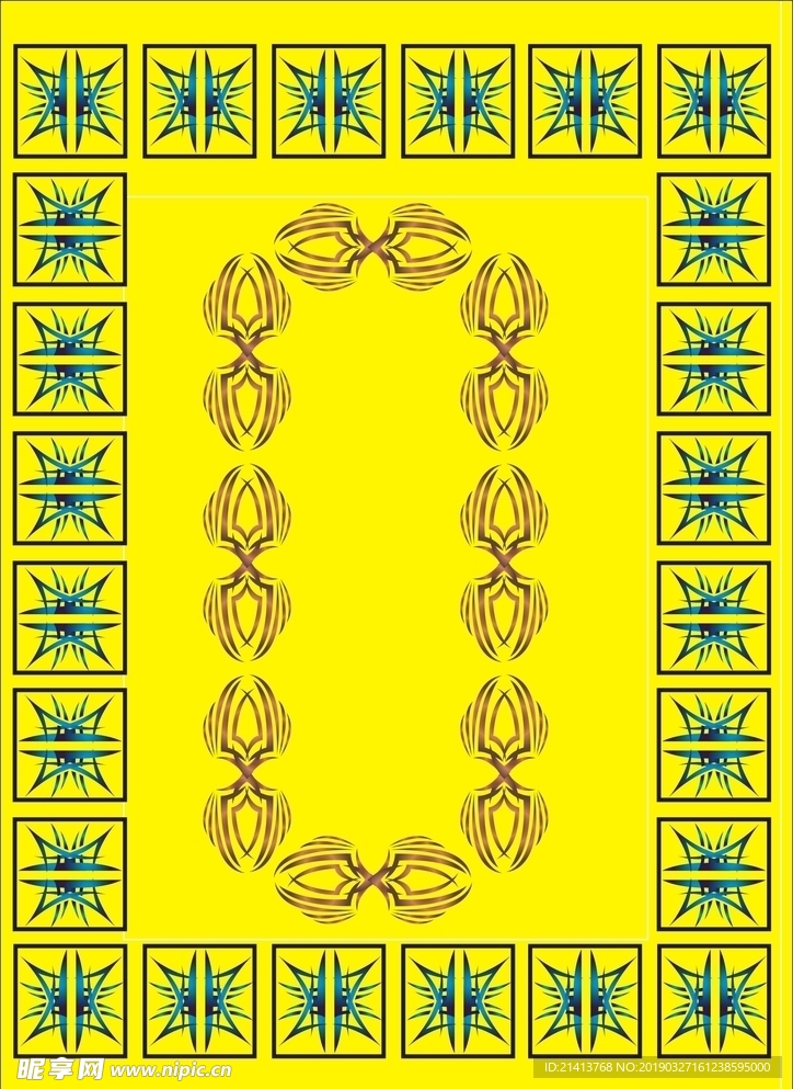 矢量传统底纹