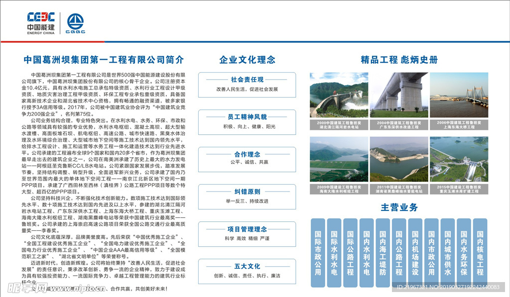 中国能建  葛洲坝展板
