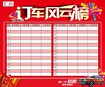 订车风云榜喷绘
