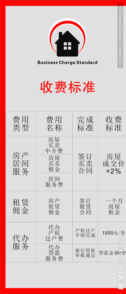 收费标准