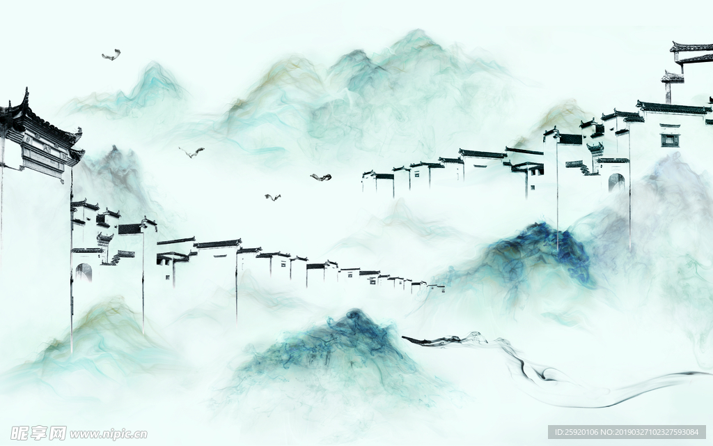 新中式水墨画
