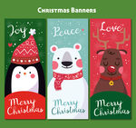 3款可爱圣诞角色banner