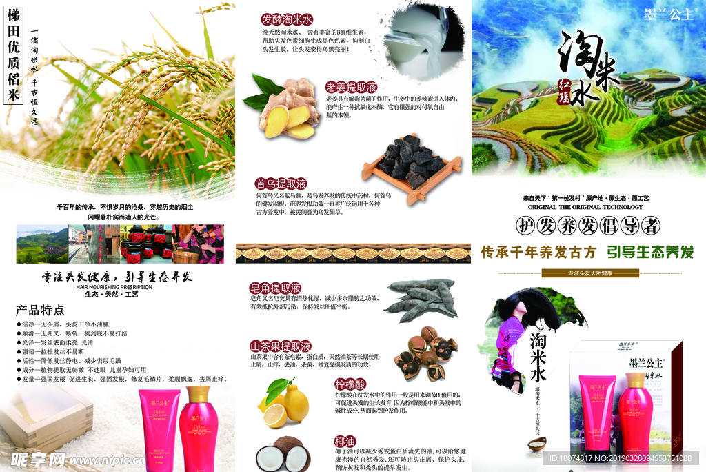 洗发水折页