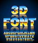 3D数字字母