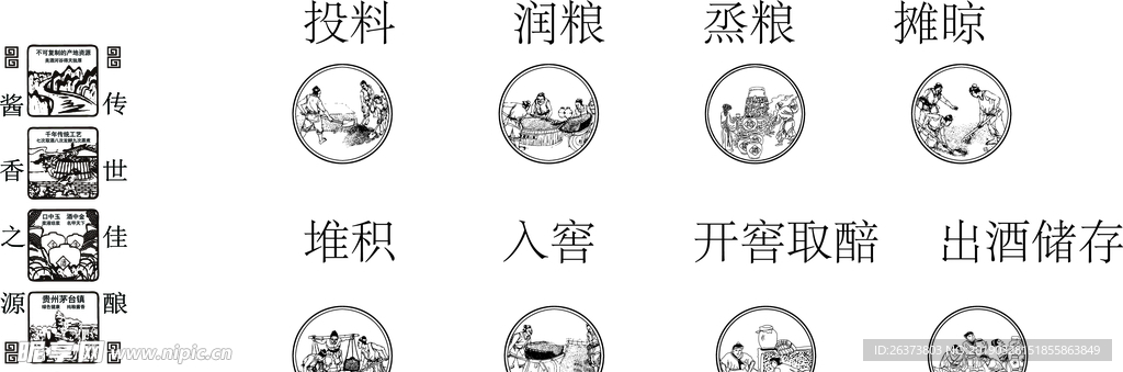 酿酒图