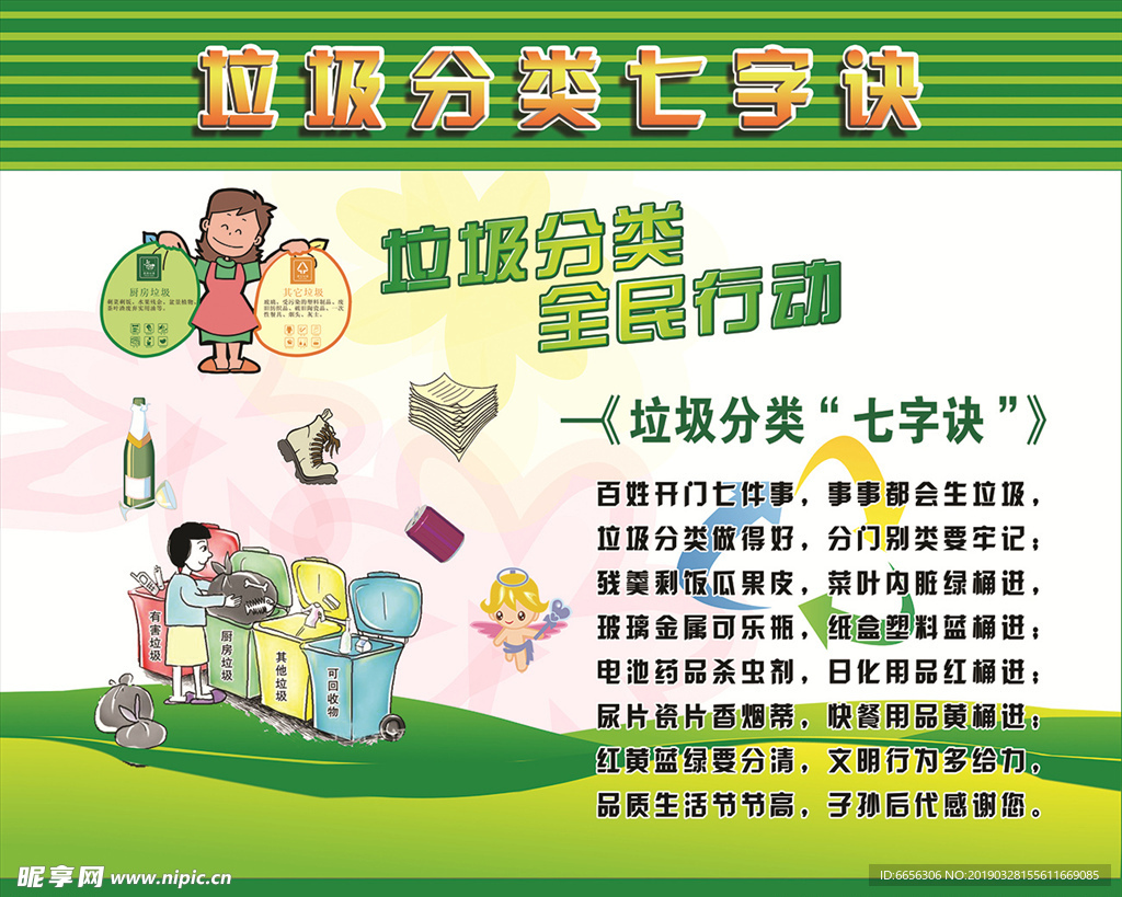 垃圾分类七字诀