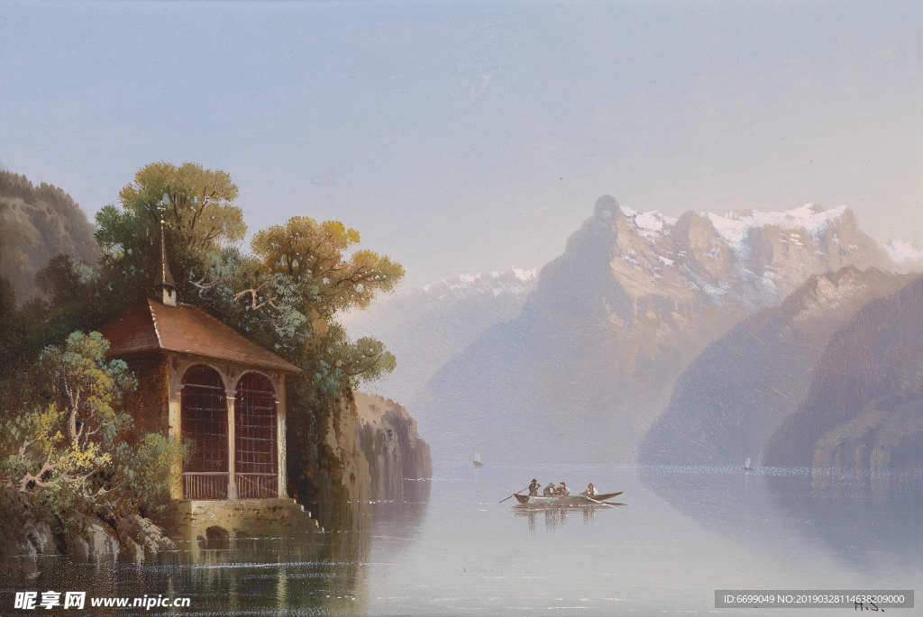 风景油画图片