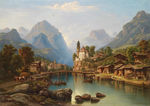 风景油画图片