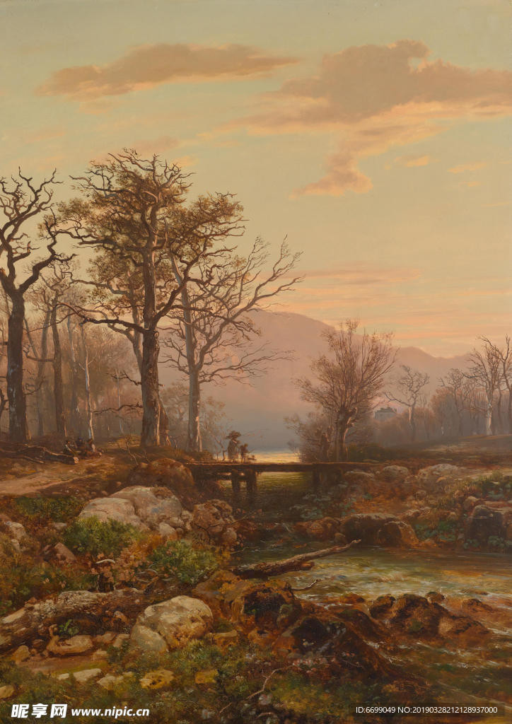 风景油画图片