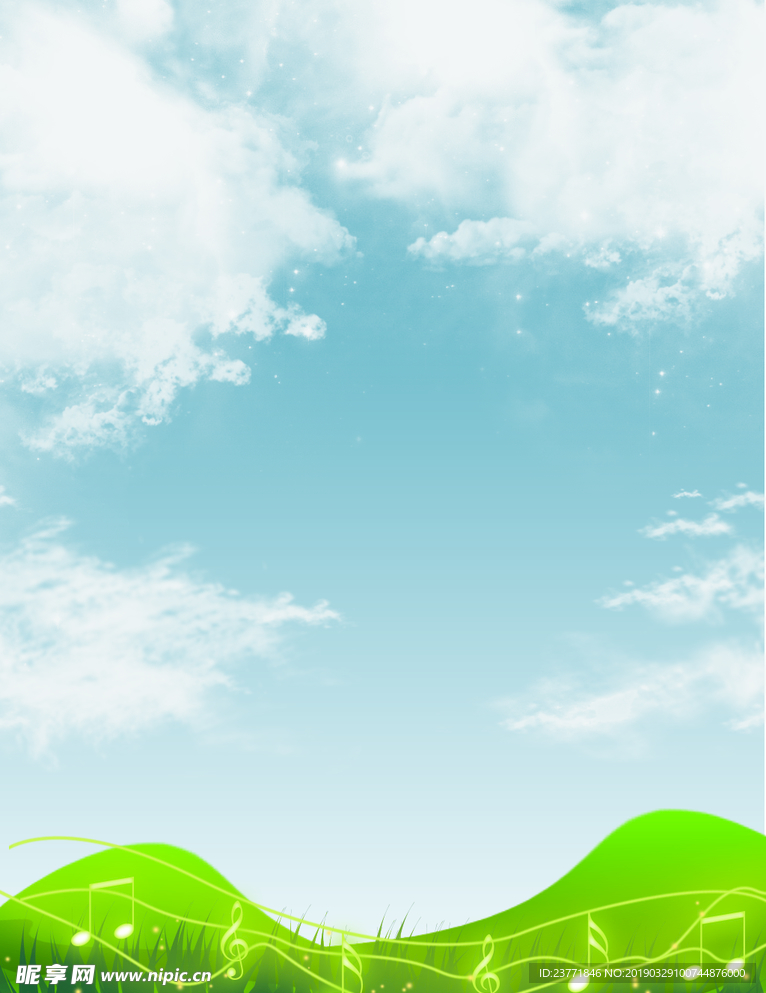 蓝天白云背景