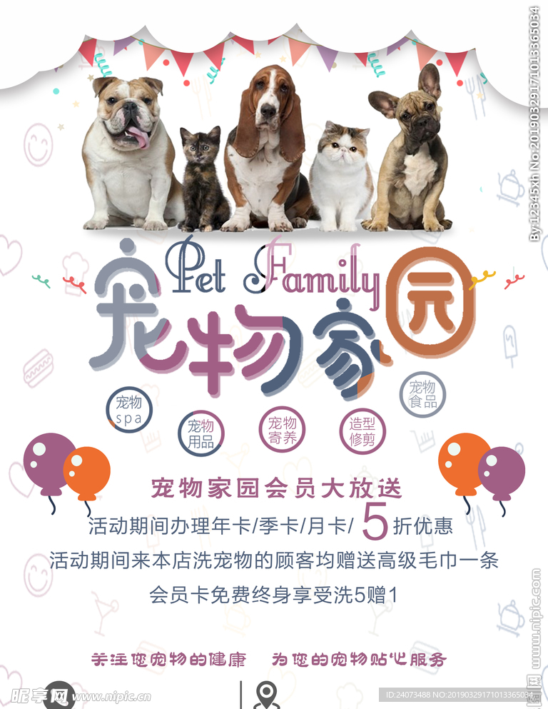 宠物店宣传单