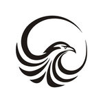 鹰头像图标LOGO标识矢量图