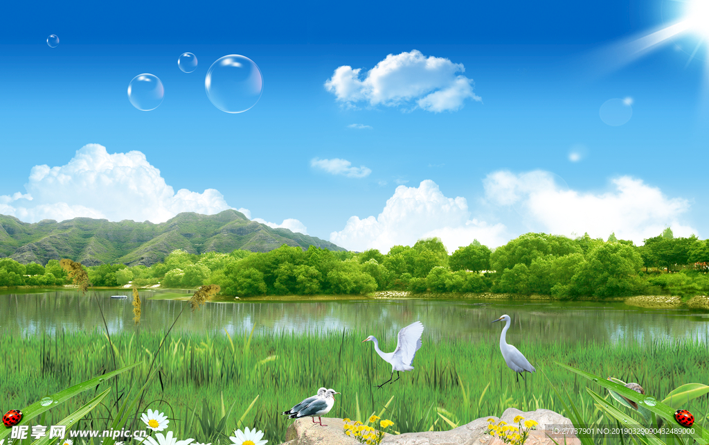 蓝天背景