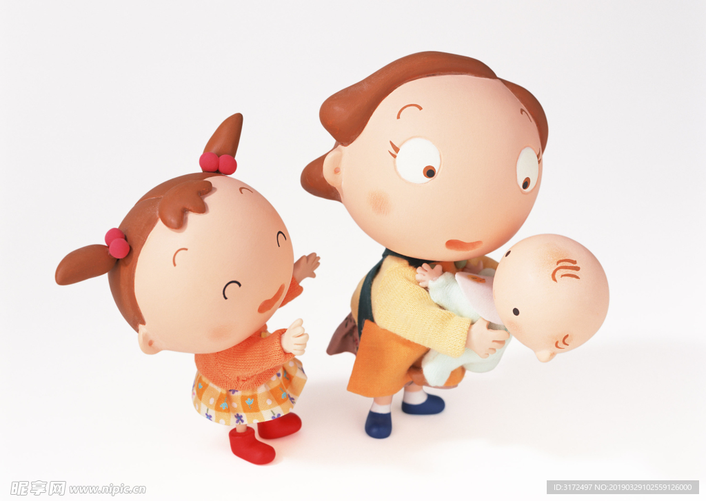 快乐家庭 玩偶 木偶 卡通