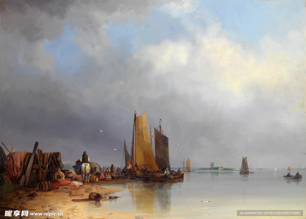 风景油画图片