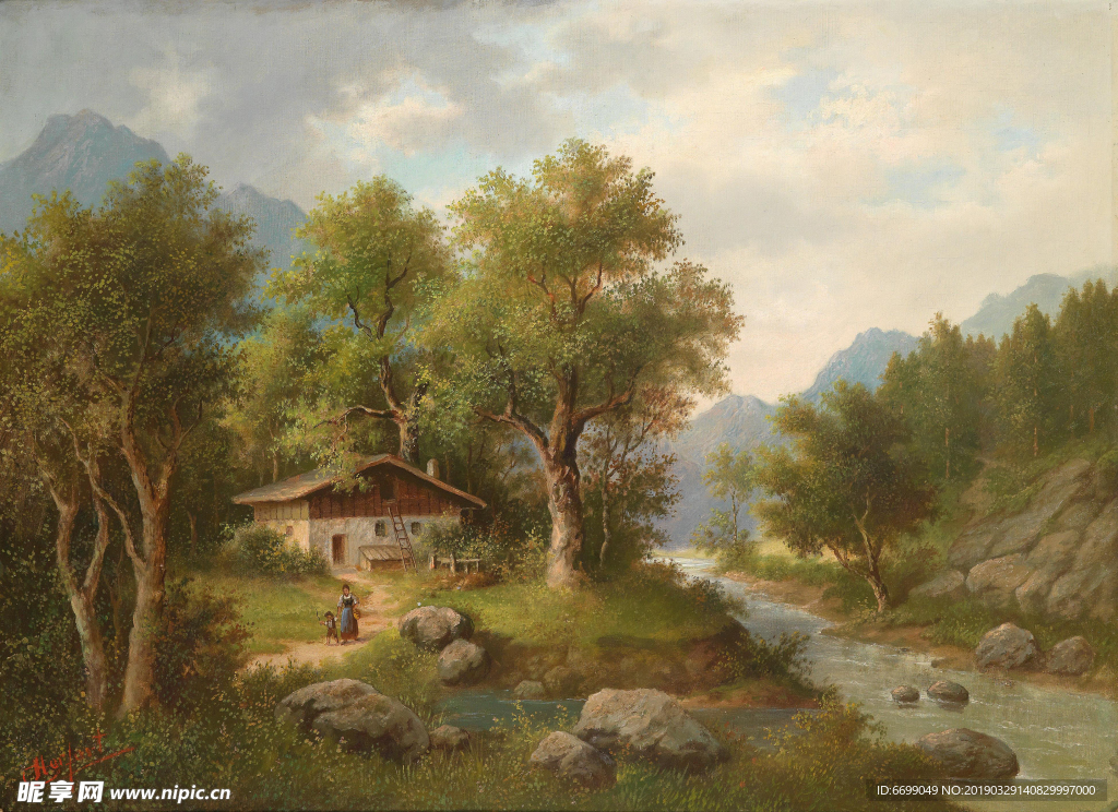 风景    油画图片