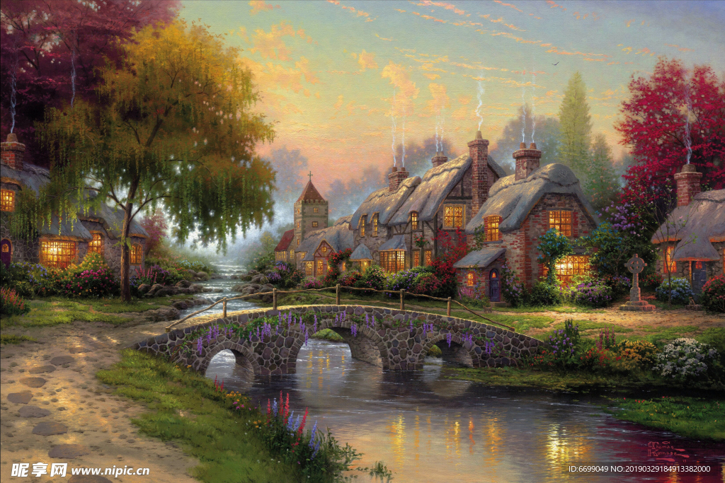 风景    油画图片