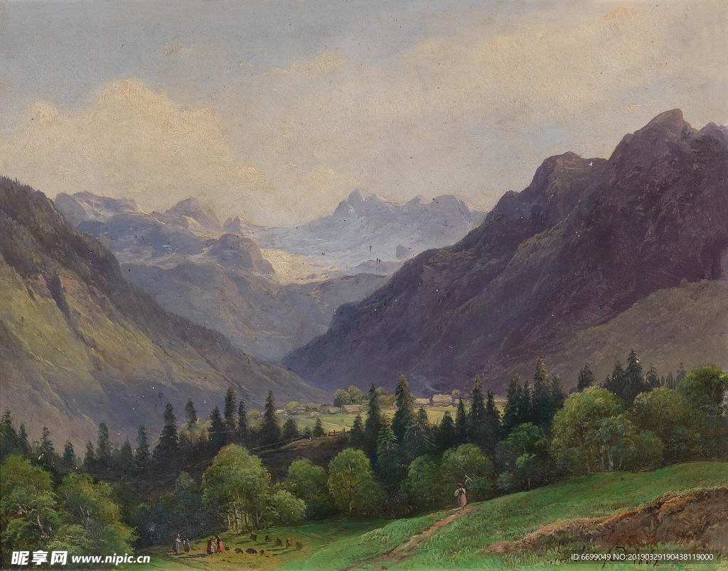 风景    油画图片