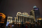 上海外滩老建筑 夜景灯光