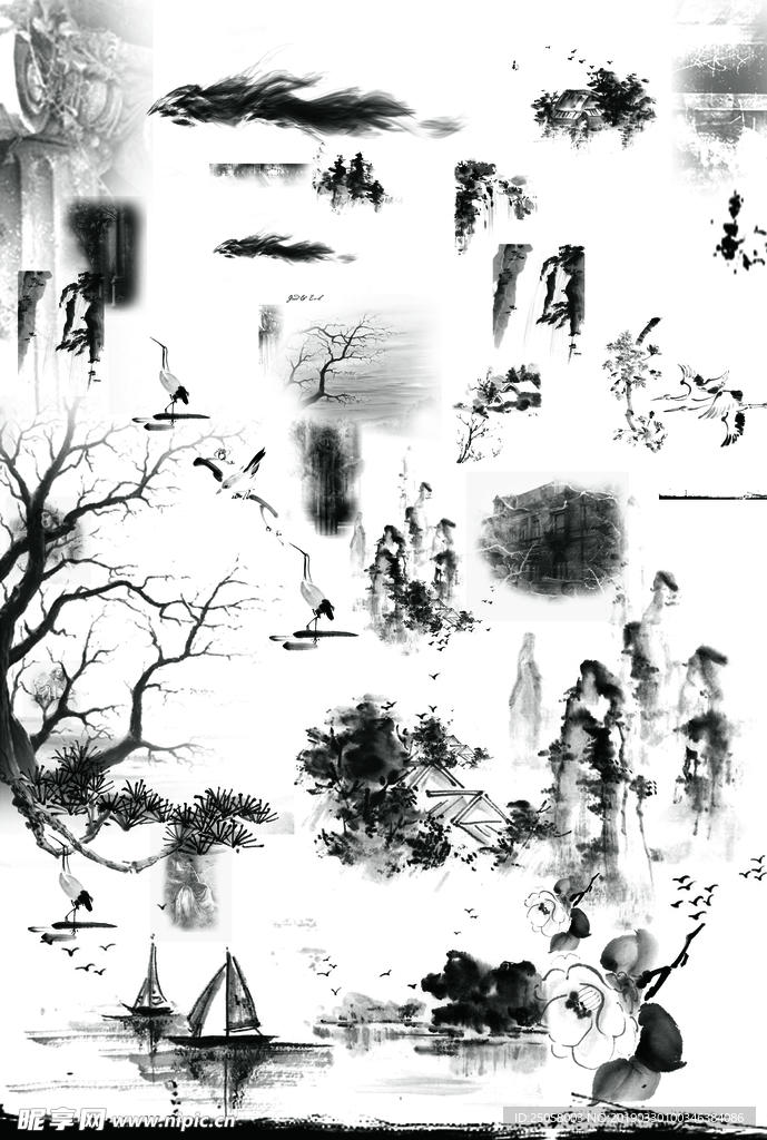 水墨素材