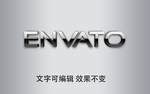 可编辑立体字效果模板
