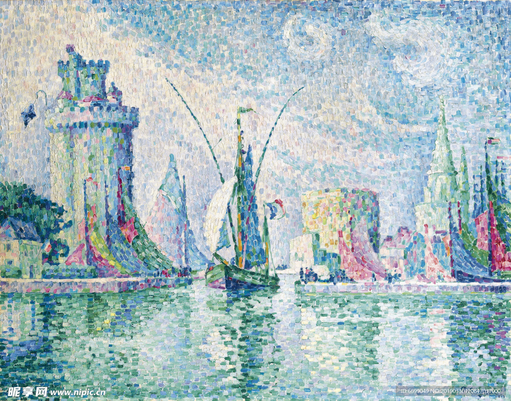 风景油画图片