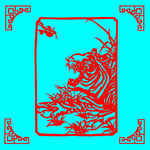 老虎剪纸