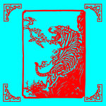 老虎剪纸
