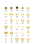 金色徽章