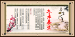 冬季养生展板