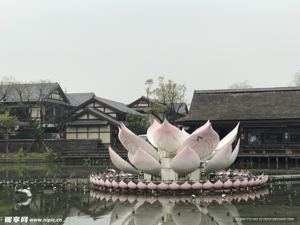 无锡 拈花湾 五灯湖 莲花灯