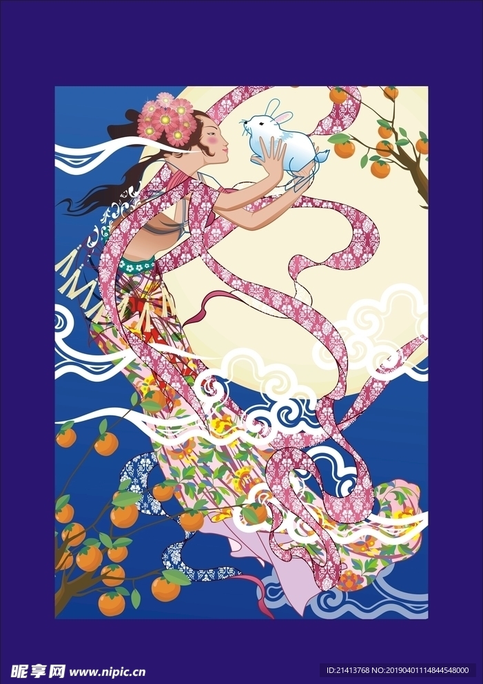 手绘古代仕女