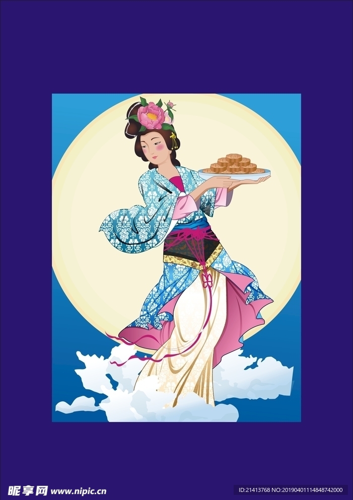 手绘古代仕女