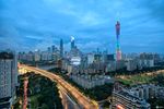 广州 市中心 黄昏