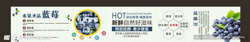 蓝莓 海报 围栏 水果 广告