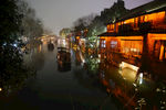 江南水乡乌镇西栅 夜景灯光