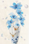 青花瓷花瓶背景