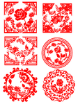 中国风花纹