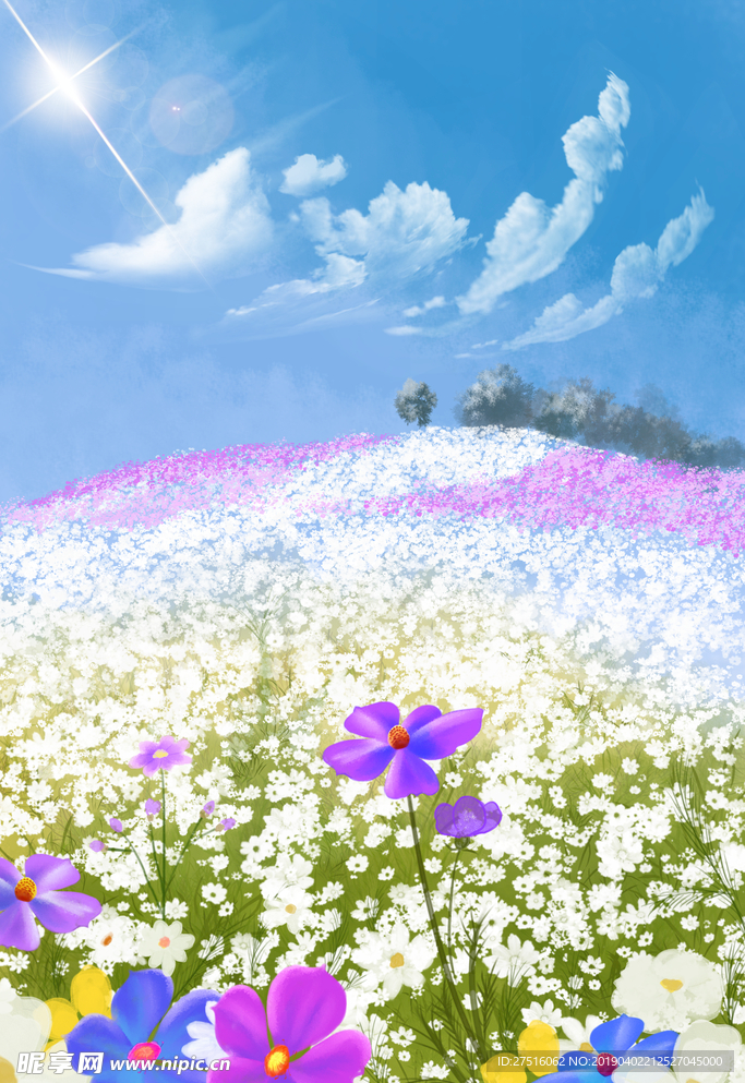 花海插画