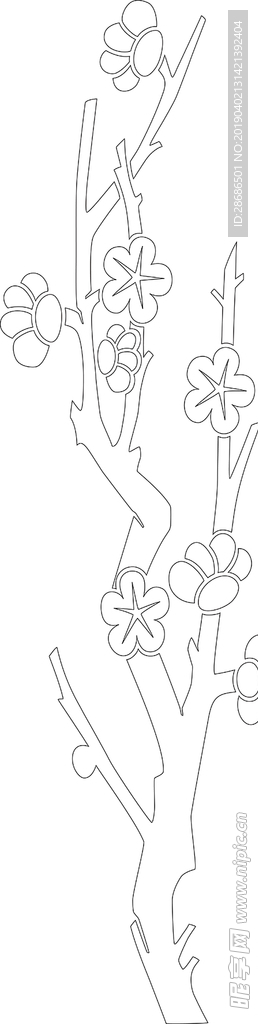 梅花 玻璃 刻绘