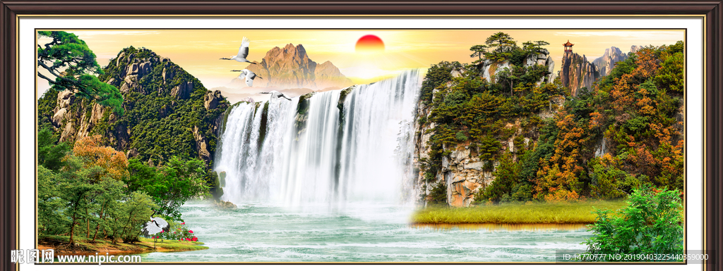 风景画 山水风景图