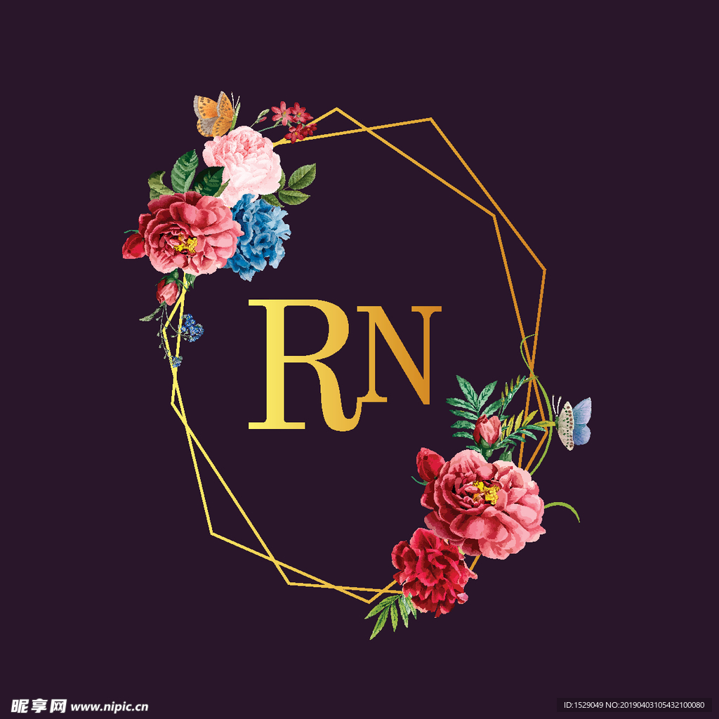 花卉边框
