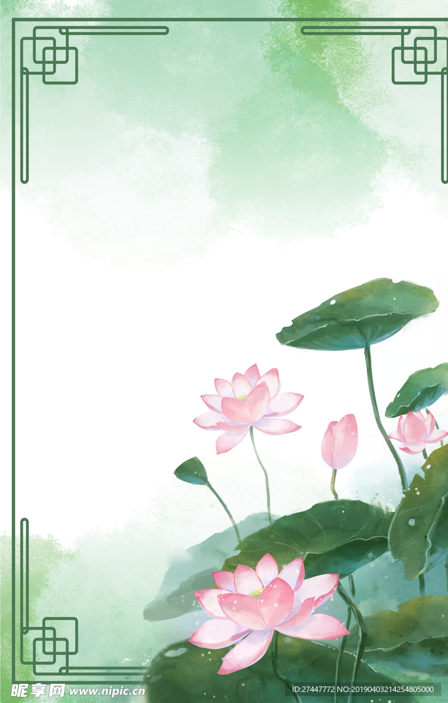 荷花背景