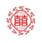 双喜剪纸
