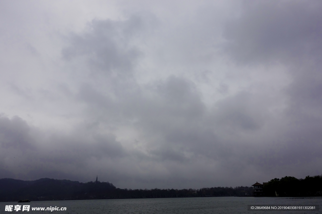 西湖冬景