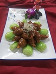 碧绿杏菇肉卷