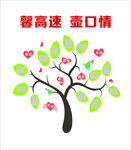 树形 形象墙