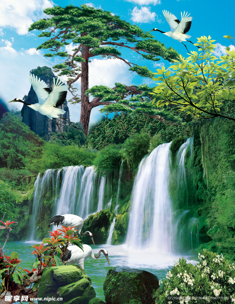 山水风景油画