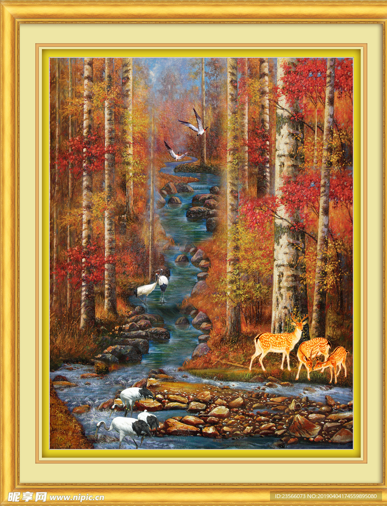 山水风景油画