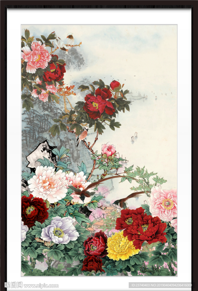 国画牡丹